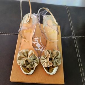 Louboutin golden sandals